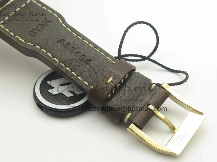 MIROTIME 0311 Big Pilot IW501005 Real Bronze ZF 1:1 Best Edition Black Dial on Brown Leather Strap A Sleek 7192